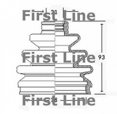 FIRST LINE fcb2253 -  Пыльник, приводной вал